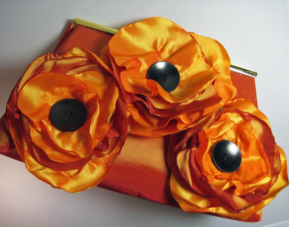 SALE  California Poppies Clutch Purse