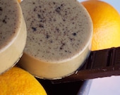 Sale - Orange Mocha Soap with Citrus, Chocolate and Coffee, Scrub Soap - Exfoliating Soap  - Take 40% Off Total Order