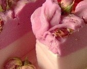 Elegant Rose Soap - Dried Pink Rose Petals and Buds, Rose Fragrance, Garden Rose Feminine Soap