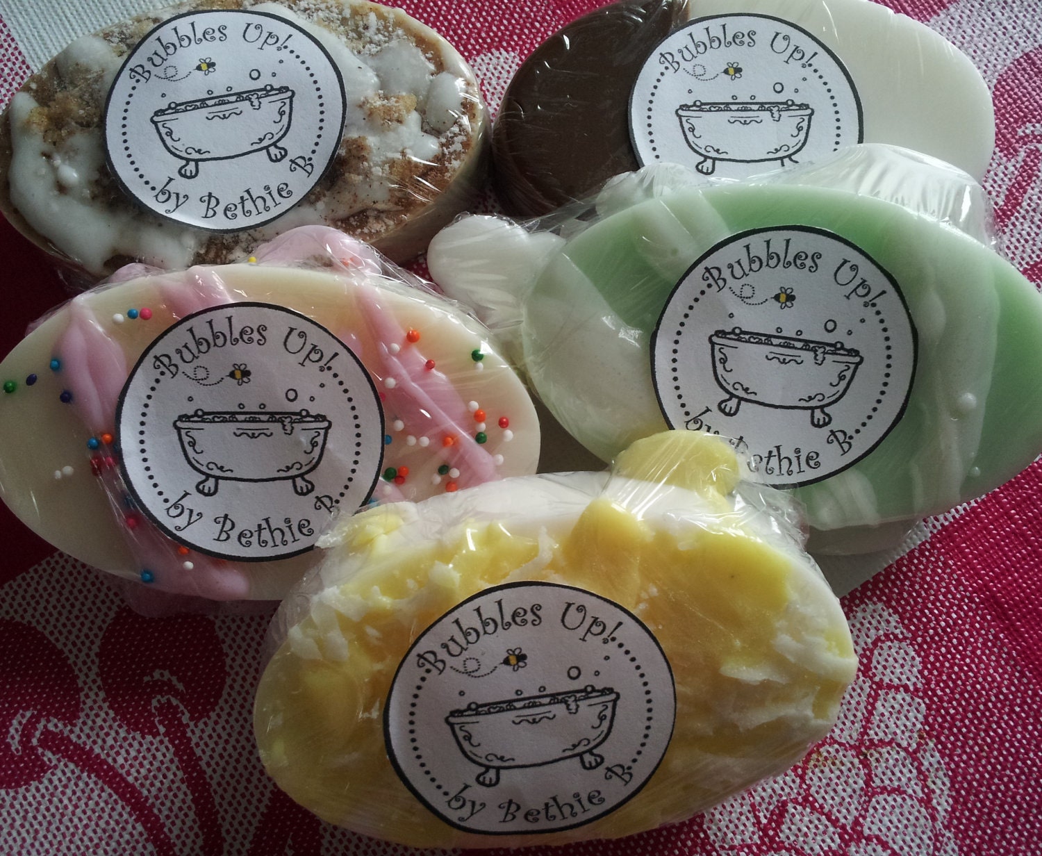 Sale - Soap Sampler Set Five 2oz Size Soaps, Variety Soap Set Party Favors  Baby Shower Wedding Favors  - Take 40% Off Total Order