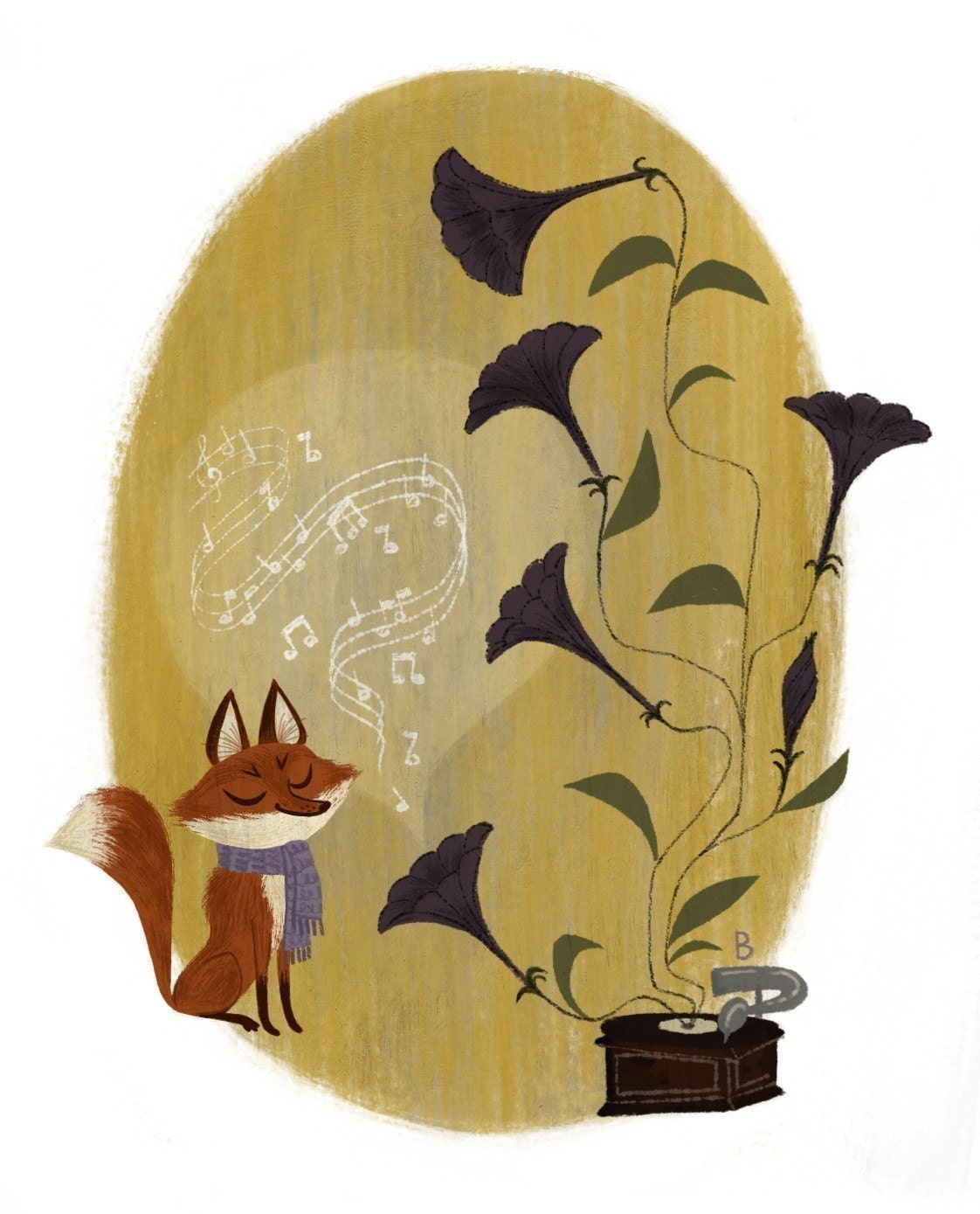 foxy music print