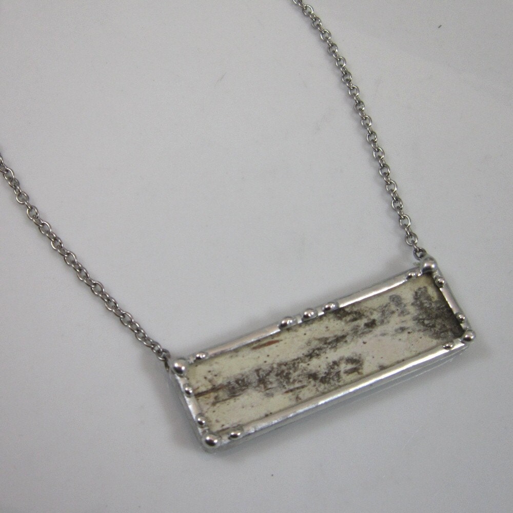 Friendship is a sheltering tree - real white birch necklace women's accessories