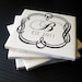 Personalized Coasters, Ceramic Tile, Custom Wedding Date, Monogrammed Set of 4.