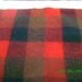 Wool Fabric Fat Quarter Red Black Green Watch Plaid