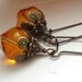 Amber Earrings, Dangle Earrings
