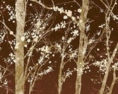 Tree Art Forest Landscape Print - 8x10 - Make it Through (brown)