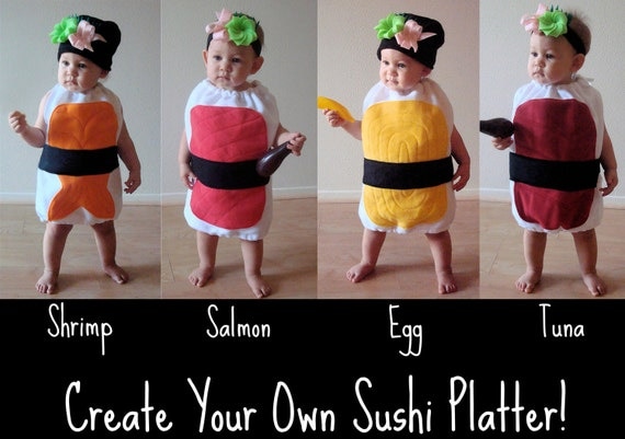 Delicious Nigiri Sushi Baby or Toddler Halloween Costume