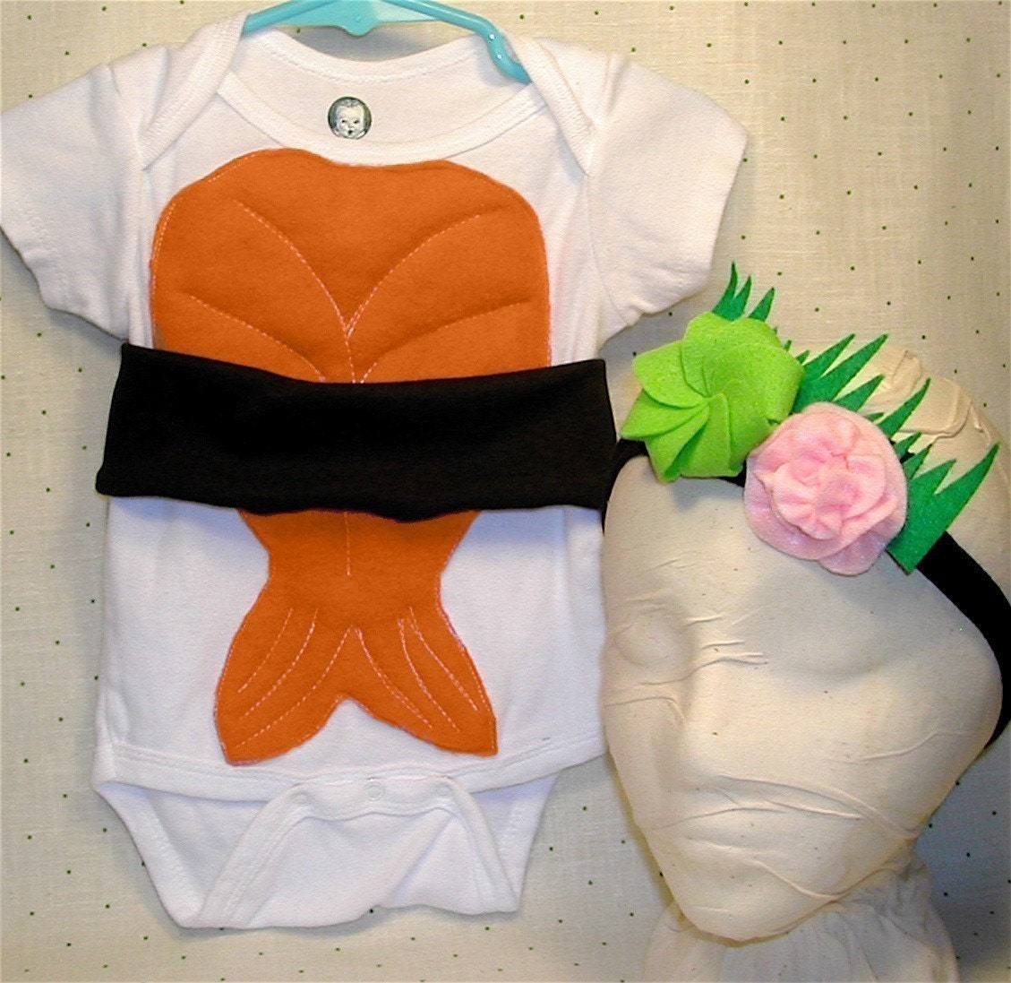 Delicious Sushi... Ebi Nigiri... Baby Halloween Costume...