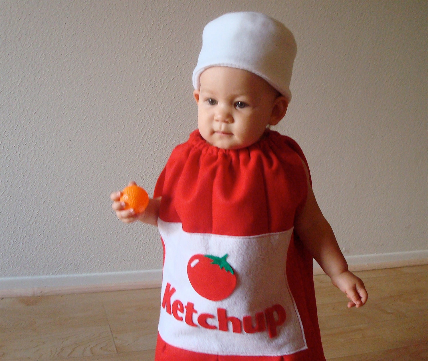 Baby Costume Toddler Costume Halloween Costume Ketchup Costume Ketchup Bottle