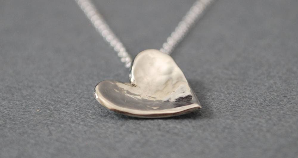 Heart Necklace in Sterling Silver