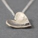 Heart Necklace in Sterling Silver
