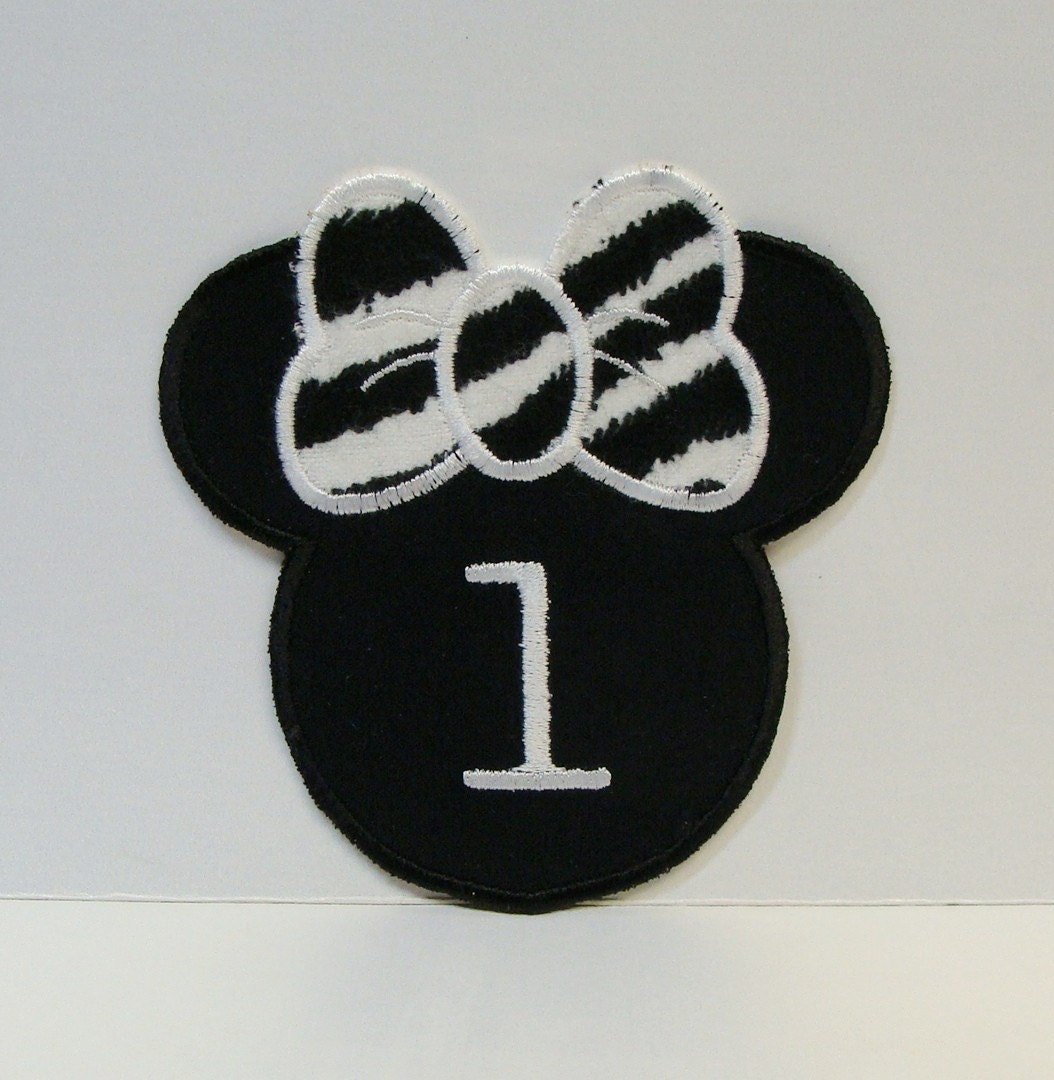 Mouse Ears Embroidered Applique DIY Patch -100228