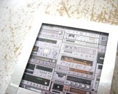 Stereo Lab Pocket Mirror Recycled Upcycled Accessory Handmade RECYCLEry Upcycled Eco Friendly