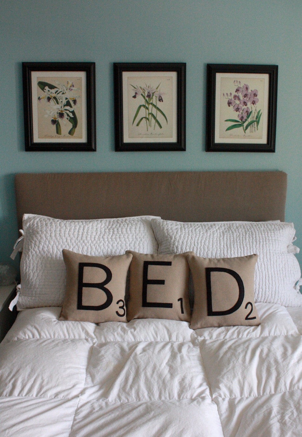 BED Letter Pillows - Inserts Included