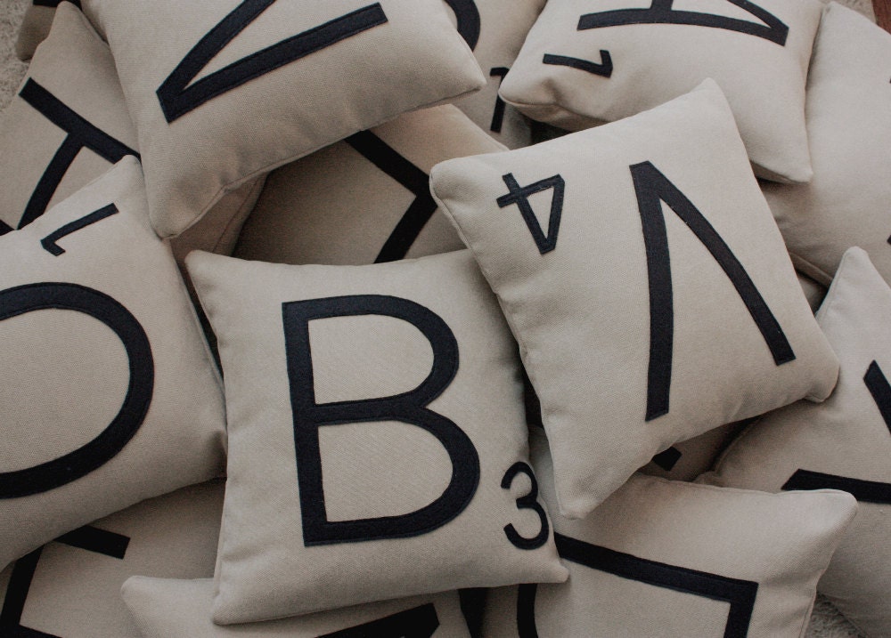 2 Letter Pillows - Inserts Included
