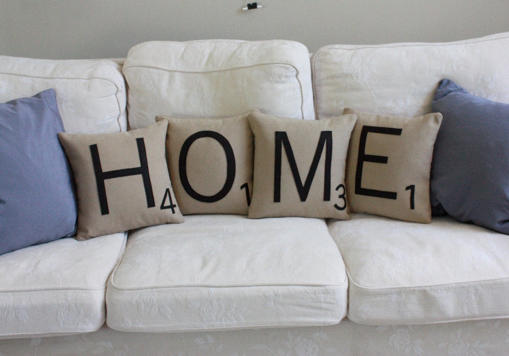 HOME Letter Pillows - Inserts Included