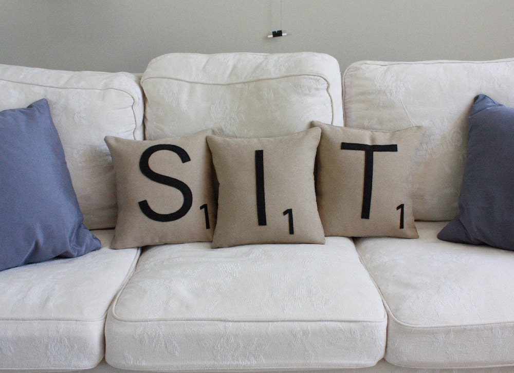 SIT Letter Pillows - Inserts Included