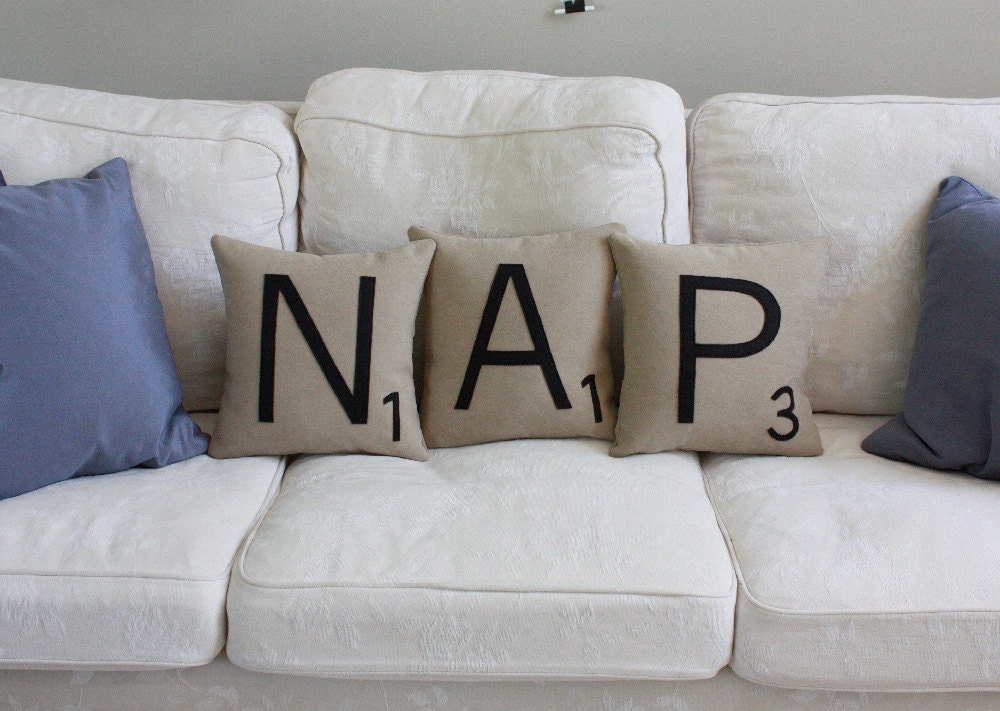 NAP Letter Pillows - CASES ONLY
