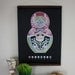 Chalk-By-Number Chalkboard Babushka