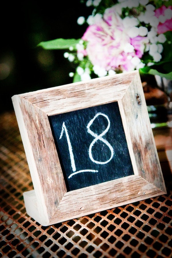 Wedding Chalkboards Rustic Wedding Table Numbers Small Framed Chalkboards