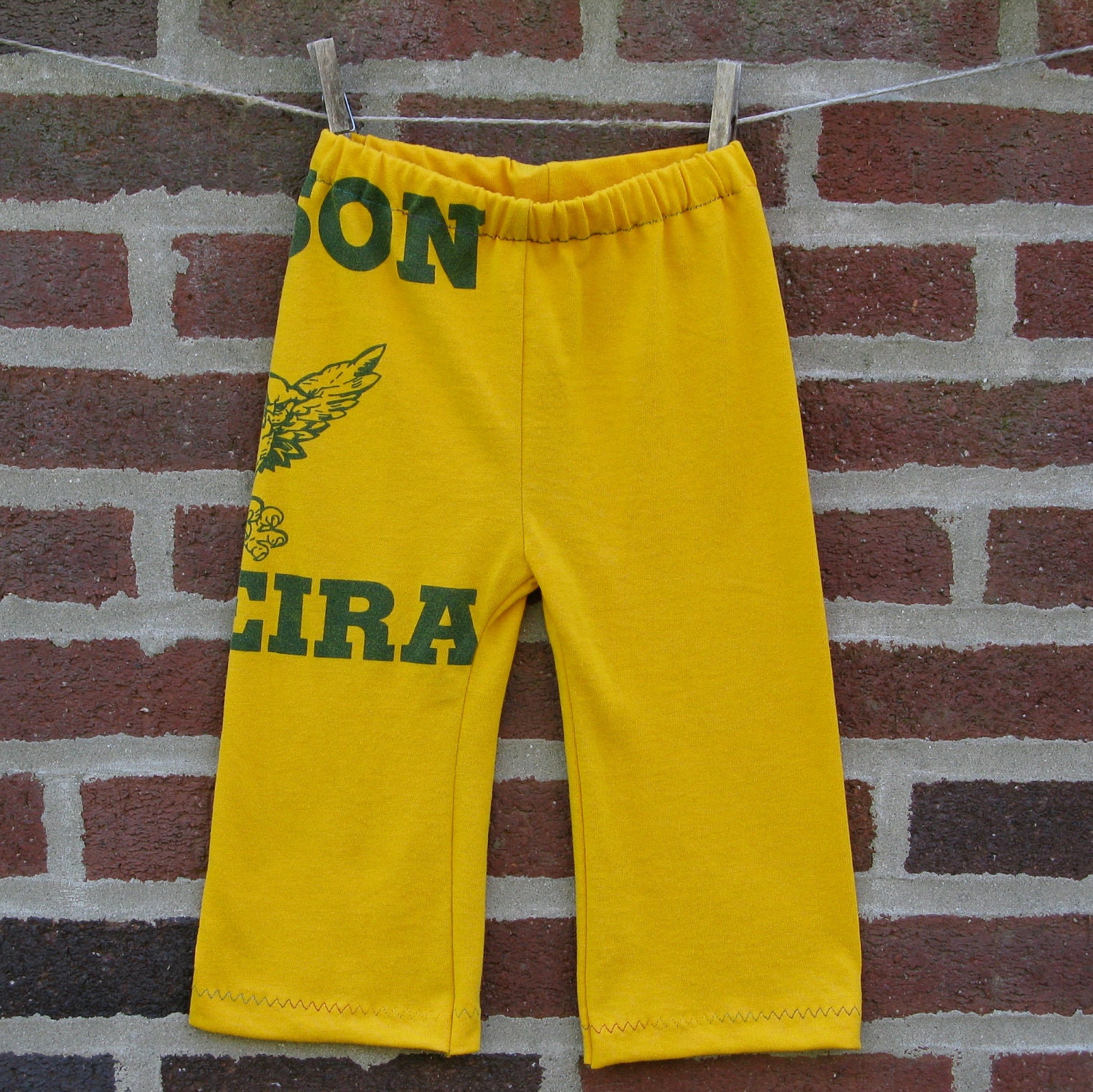 edison fareira owls upcycled / recycled shorTEEs kung-fu pants 18-24 months