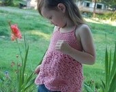 PDF Crochet Pattern - Waves and Shells Halter Top