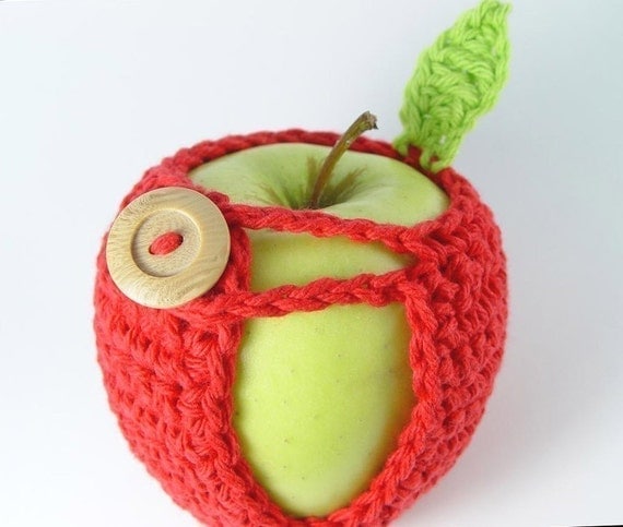 PDF Crochet Pattern - Adorable Apple Cozy