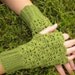 PDF Crochet and Knit Pattern - Little Lacey Mitts