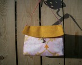 Gold and Pink Girlie Bag Handbag Evening Bridal Formal Church with Ribbon Strap