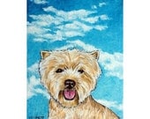 West Highland White Terrier With the Sky Dog Art Print