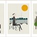 City prints: Set of three big prints
