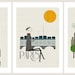 Cities, set of three prints