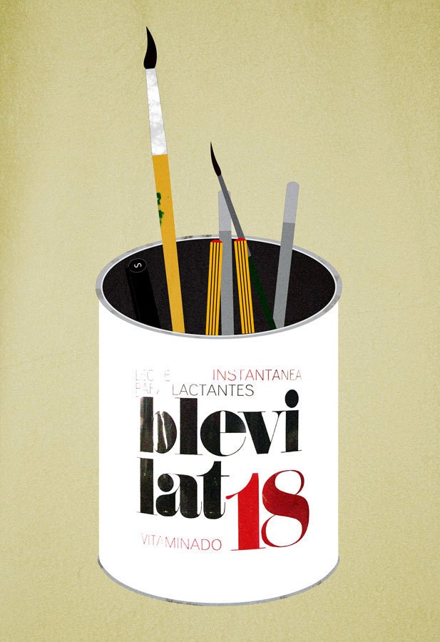 My pencil pot print