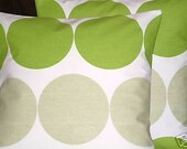 2 x 16" Green Light Brown Spot Funky Designer Retro Pillow Covers,Pillowcases,Cushion Covers,Pillow,40cms