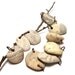 Beach Pebbles - Genuine Stones focal jewelry beads Drilled Rocks - "Milk & Honey" by StoneMe