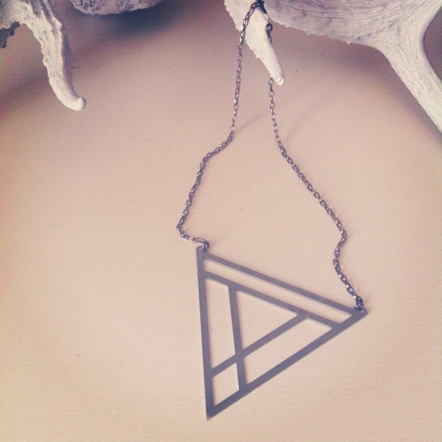 ONE LEFT Shea Marie-Triangle Necklace