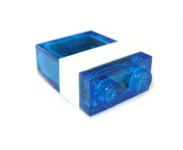 1GB Nano USB Stick in a 1x2 Lego Plate many colours available