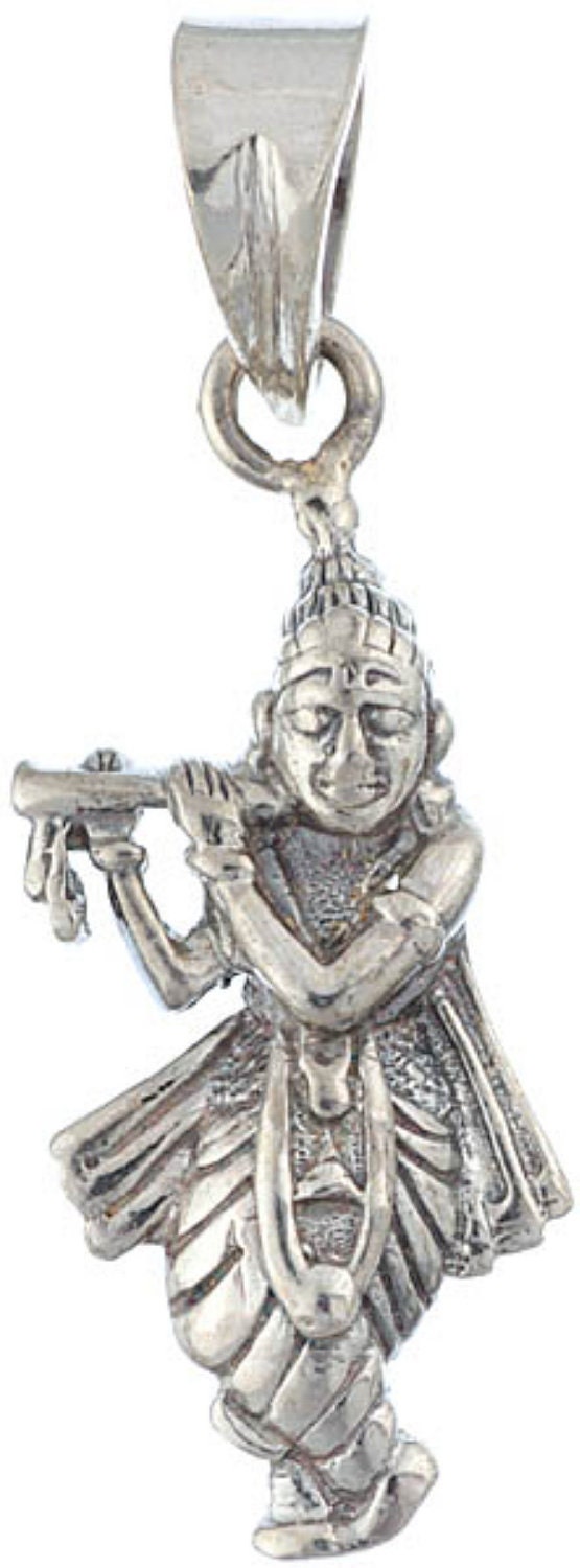 Sterling Capped Pearls & Gemstones with Lord Krishna