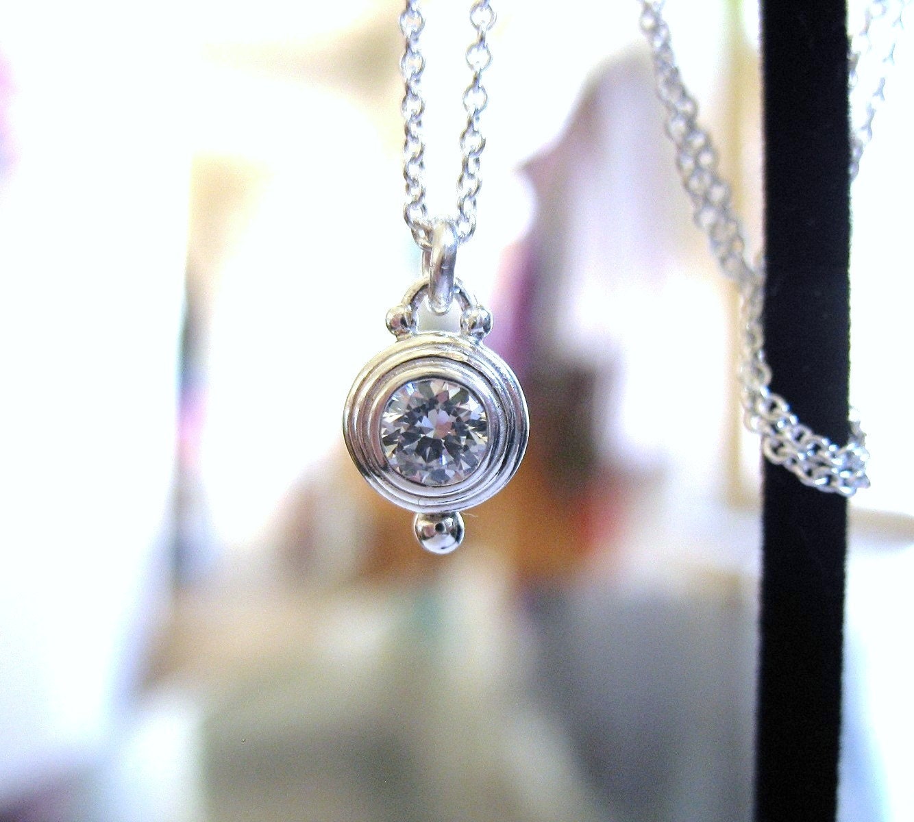 Small Step Bezel Pendant