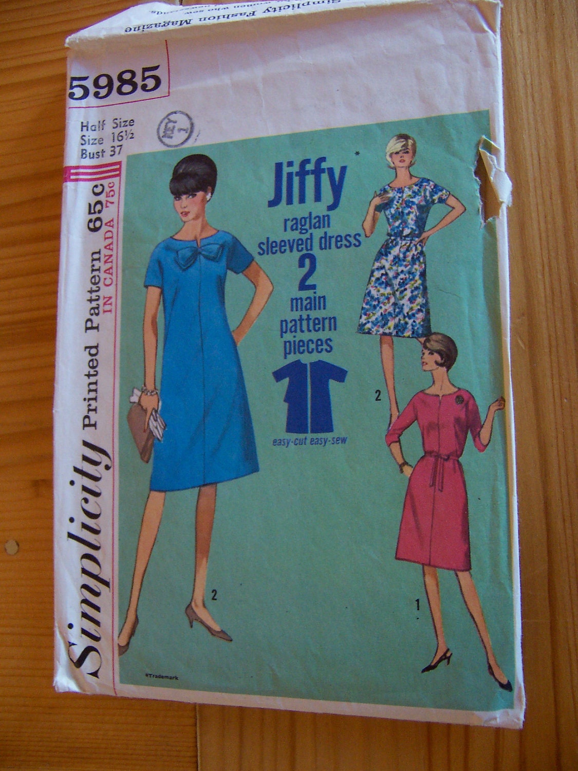 vintage simplicity jiffy pattern 5985