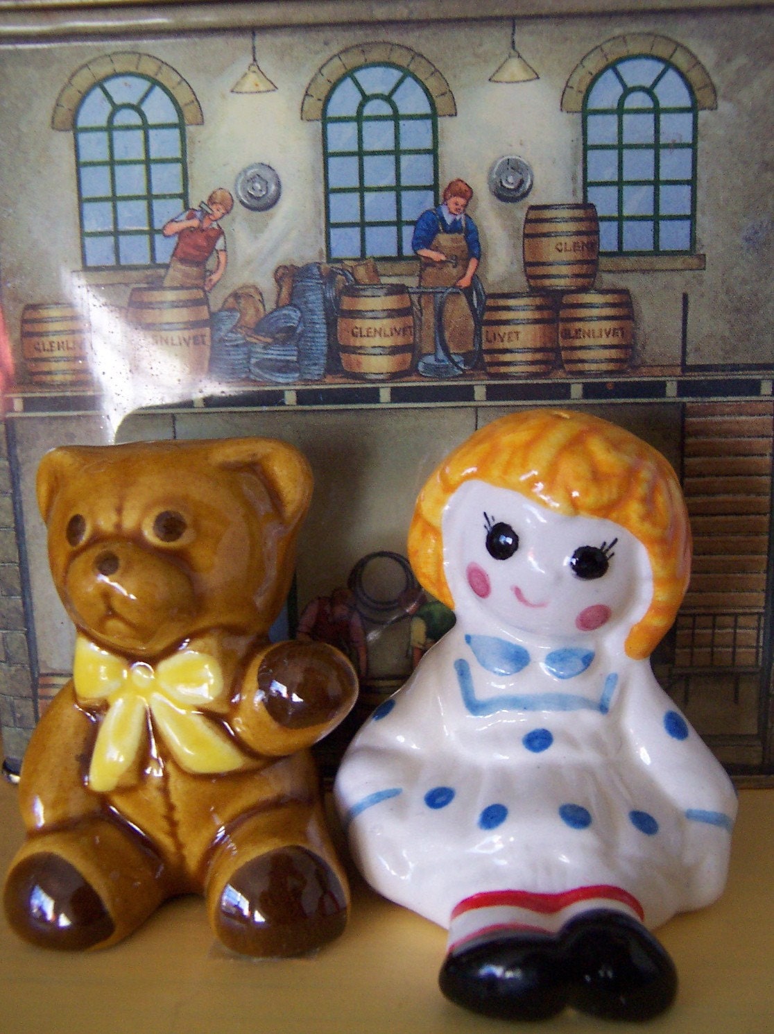 avon raggedy ann and teddy shakers