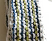 Sapphire Lime and Cream Luxury Scarf