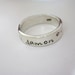Personalized Sterling Silver Ring