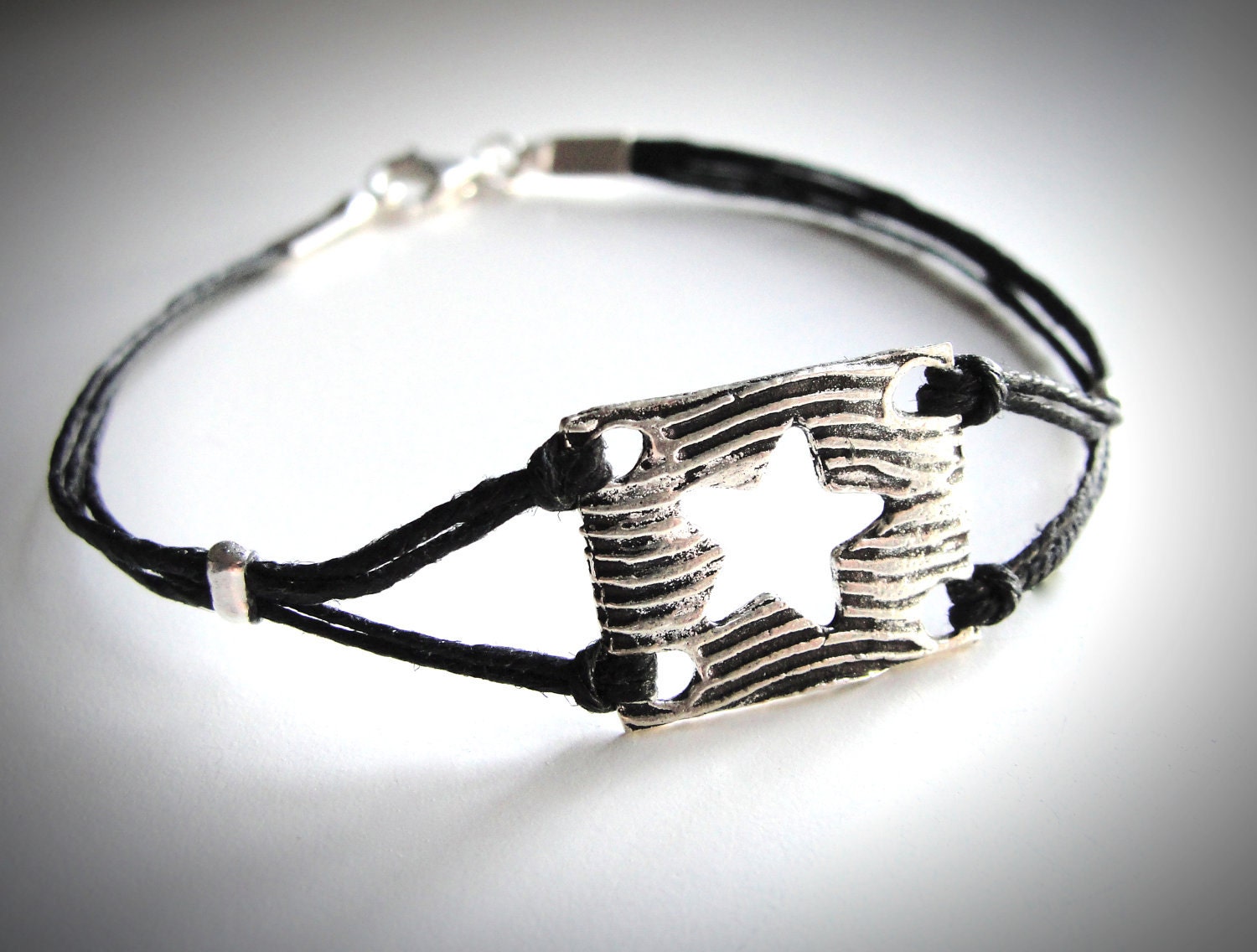 Sterling Star Crossed bracelet