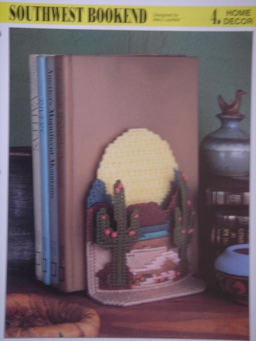 Southwest Bookend Plastic Canvas Pattern With By Patternsandsuch