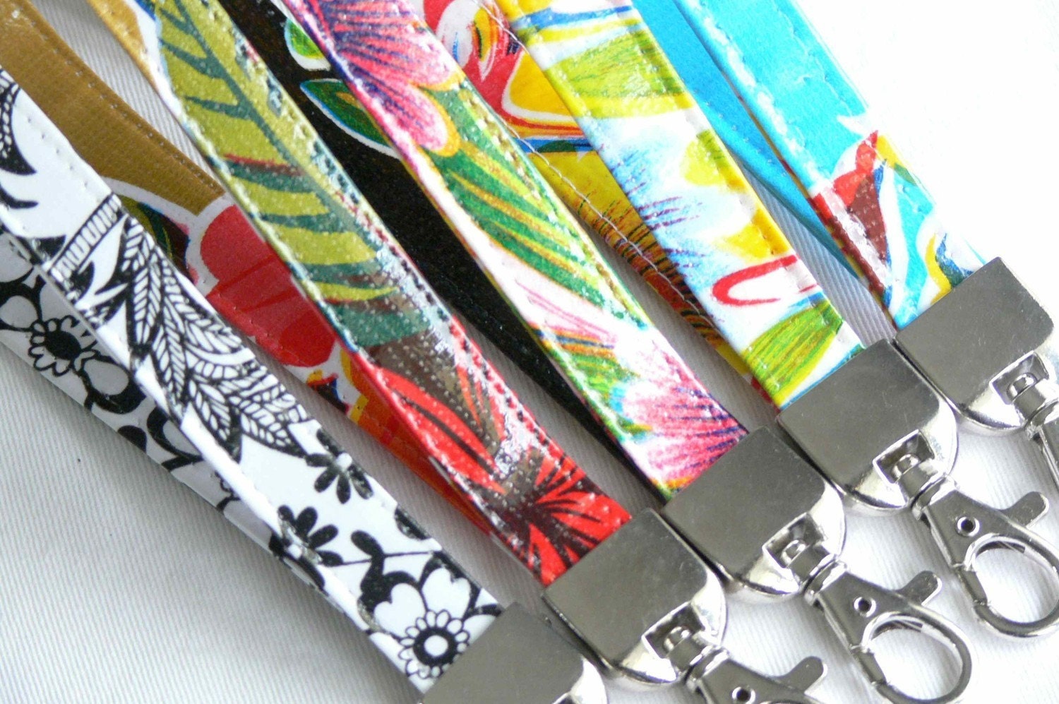 Oilcloth key fob key chain free shipping
