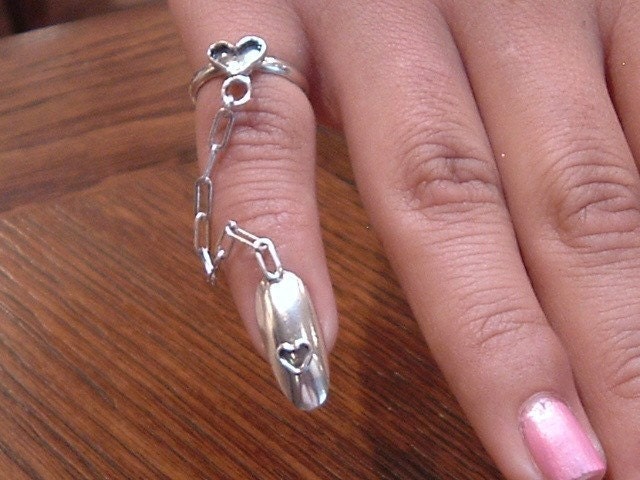 20% off coupon code SUMMERSALE Slave Nail Ring