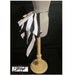 LAST ONE - Add a Bustle Skirt by LoriAnn - Black and White Stripes