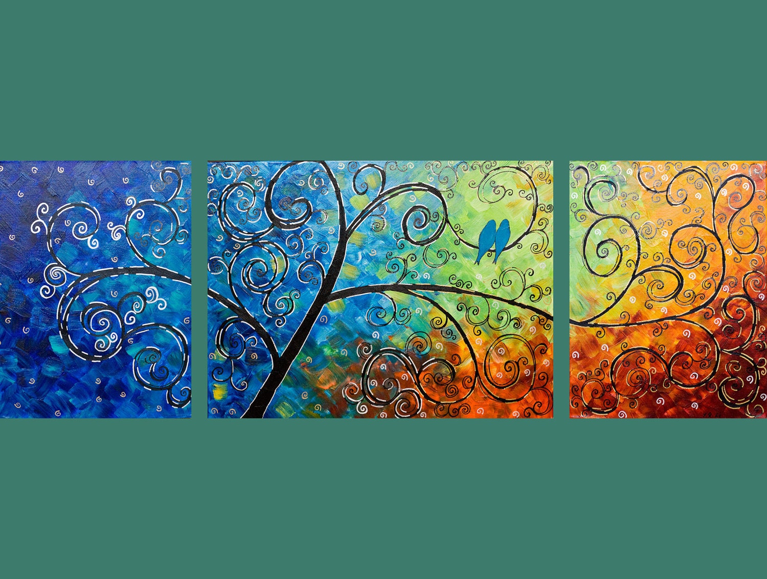 Custom Painting for Bina "Tree of Life" by QIQIGALLY