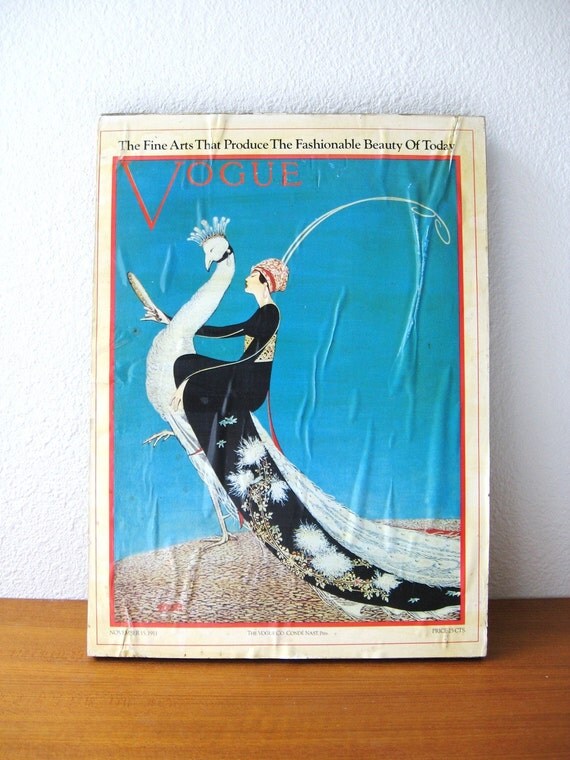 ART DECO Vintage VOGUE 1911 Magazine Cover Wall by fabulousmess